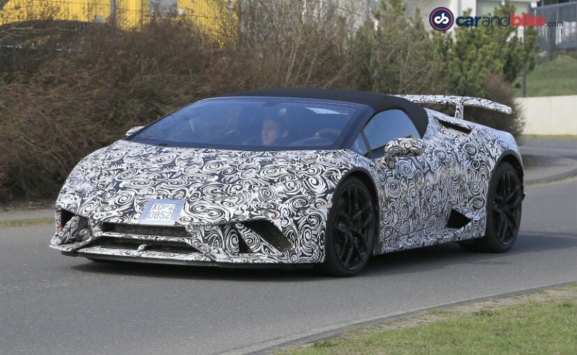 Lamborghini Huracan Performante Spyder Spotted Testing Lamborghini Huracan Performante Spyder Spotted Testing
