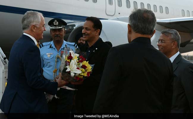 Australian Prime Minister Malcolm Turnbull  Arrives On Four-Day India Visit