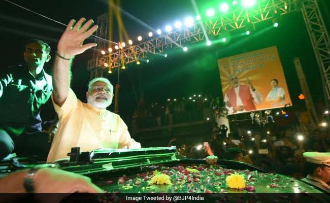 Highlights Of PM Narendra Modi's Grand Roadshow In Gujarat's Surat