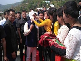 After 15 Years, Nagas Of Ukhrul Welcome Manipur Chief Minister With Red Carpet After 15 Years, Nagas Of Ukhrul Welcome Manipur Chief Minister With Red Carpet