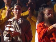 Deepika Padukone Performs Ganga <I>Aarti</i> In Rishikesh, Pics Go Viral