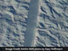 NASA Just Snapped The First Photos Of A New Crack In One Of Greenland's Largest Glaciers