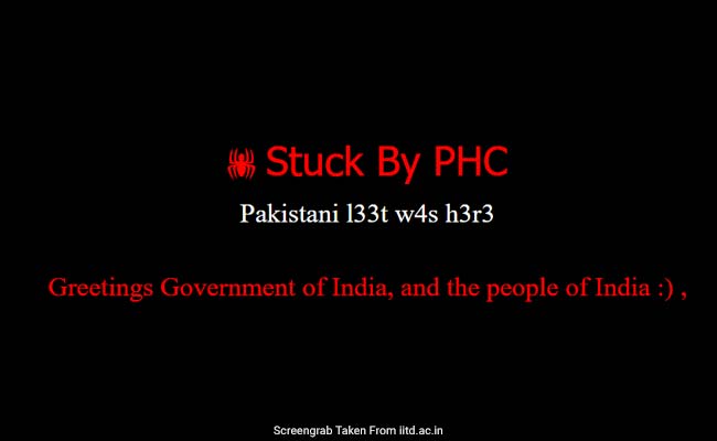 10 Universities, IIT Websites Defaced, Allegedly By Pro-Pakistani Hackers