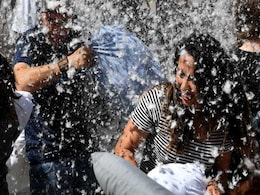 Feathers Fly On International Pillow Fight Day. See The Stunning Pics Feathers Fly On International Pillow Fight Day. See The Stunning Pics