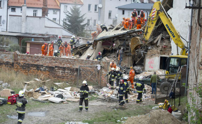 6 People Killed As Building Collapses In Poland's Swiebodzice