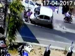 CCTV Shows Pune Car Accident, People Flung In Air, 3-Year-Old Dead