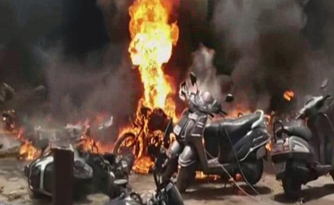 Raipur Railway Station Fire: Over 200 Vehicles Burned Down At A Parking Area