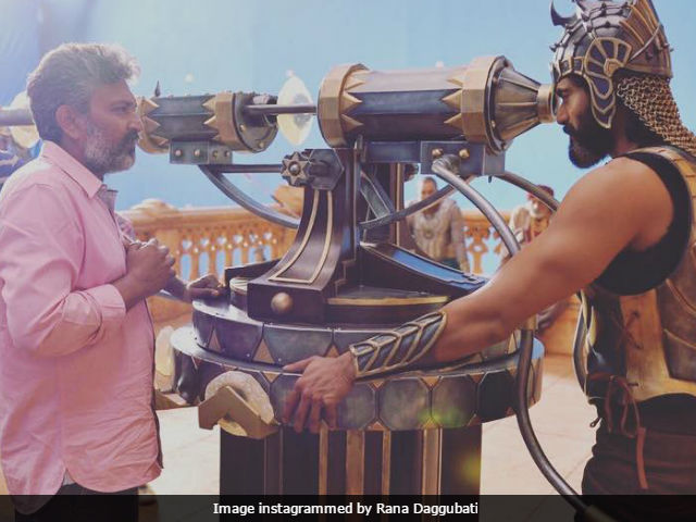 <I>Baahubali 2</I>: Pics Of Prabhas, Rana Daggubati On Set Are Going Viral