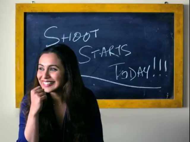 Rani Mukerji Begins Shooting For Her Comeback Film Hichki