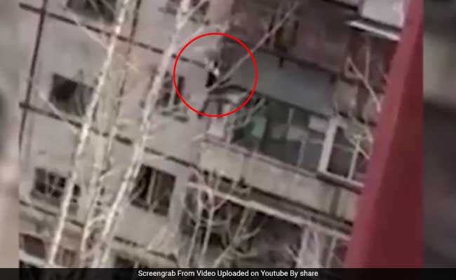 He Fell From 4th-Floor Balcony In Terrifying Video