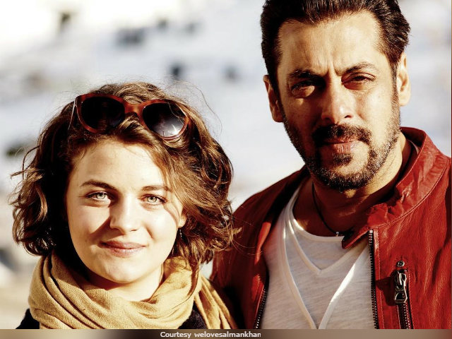 Trending: Salman Khan's Pic With Playboy Model Ronja Forcher From <I>Tiger Zinda Hai</i> Sets