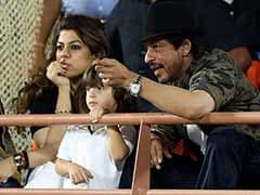 IPL 2017: Shah Rukh Khan And Son AbRam Cheer For KKR, Similar Tattoos Steal The Limelight