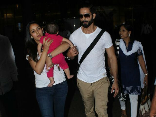 Trending: Shahid Kapoor, Mira Rajput Travel With Cutie Pie Daughter Misha