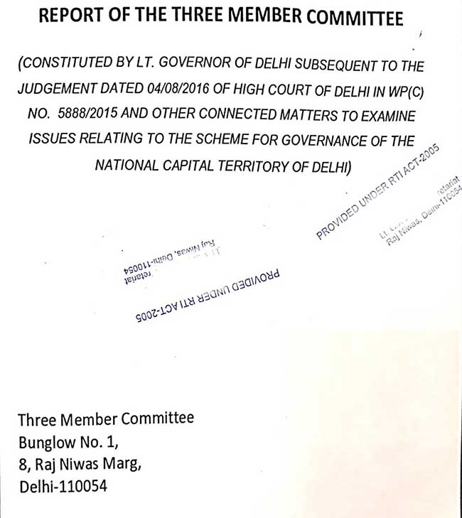 shunglu commiittee report delhi