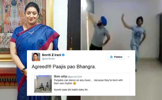 Punjabi Mundas Dance To Remixed 'Kyunki' Track. Smriti Irani Tweets This