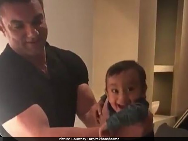 Ahil Adorably Learns To Play Piano With 'Mamu' Sohail Khan