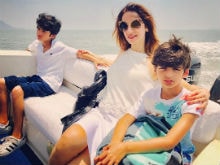 Sussanne Khan's Latest Holiday Pic With Sons Hrehaan and Hridhaan Is Too Cute