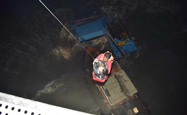 4 Men Stranded In Boat Off Mumbai Rescued By Navy Helicopter