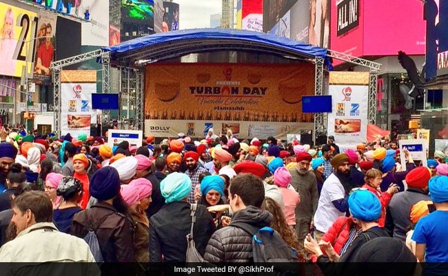 Turban Day Celebrated At Times Square In New York