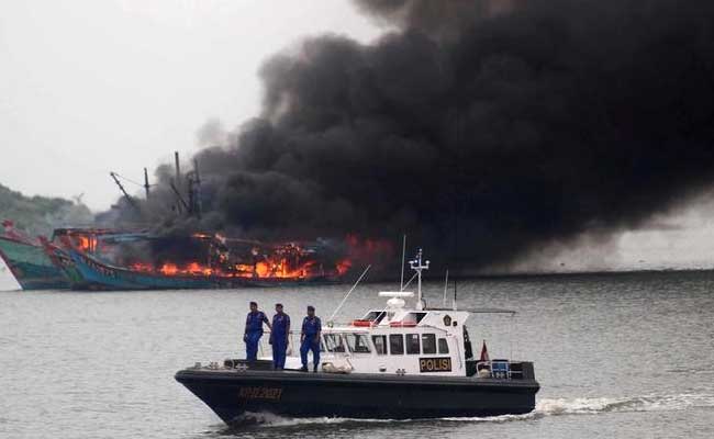 Indonesia Destroys 81 Boats, Mostly Foreign, Over Illegal Fishery Trade