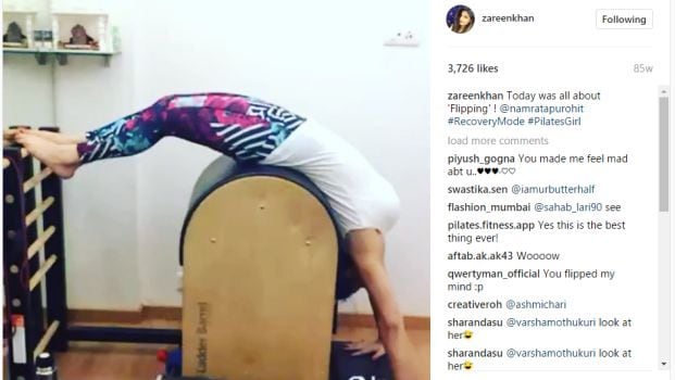 zareen khan pilates