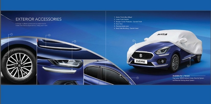 Dzire exterior deals styling kit