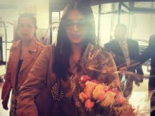 Cannes Film Festival: Aishwarya Rai Bachchan Arrives, Welcomed With Flowers