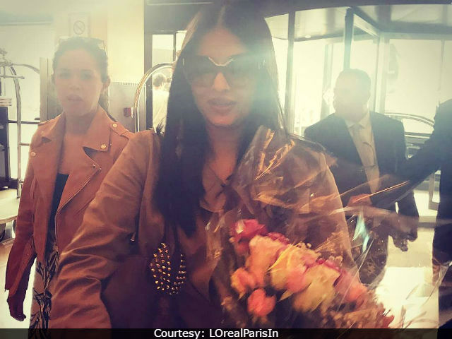 Cannes Film Festival: Aishwarya Rai Bachchan Arrives, Welcomed With Flowers