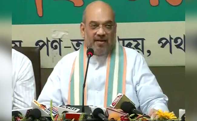 BJP Chief Amit Shah Arrives In Agartala, Has Eyes Set On North-East's Only Left-Ruled State