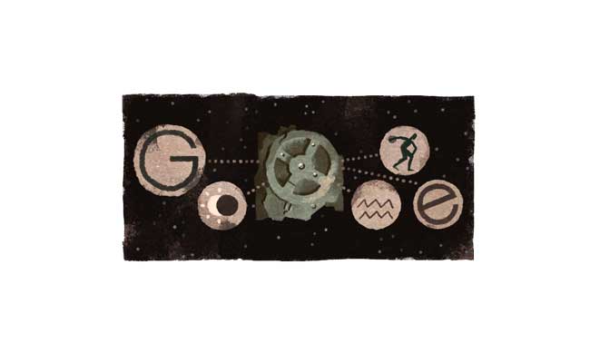 Google Celebrates 115th Anniversary Of The Antikythera Mechanism's Discovery With A Doodle