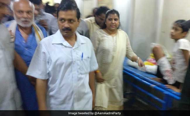 Delhi Chief Minister Arvind Kejriwal Makes Surprise Inspection At Sanjay Gandhi Hospital
