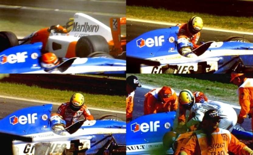 ayrton senna face after crash