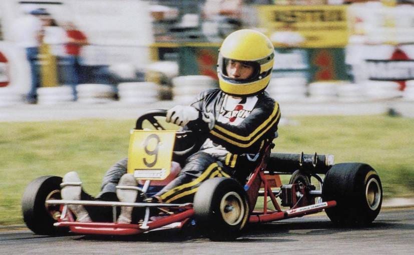 ayrton senna karting