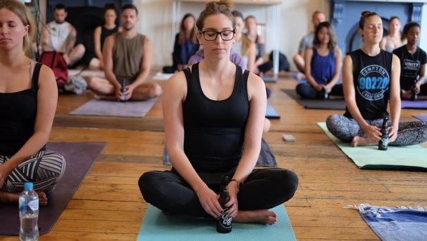 Beer Yoga Or Bier Yoga The Hot New Fitness Trend Everyones Talking About Ndtv Food 