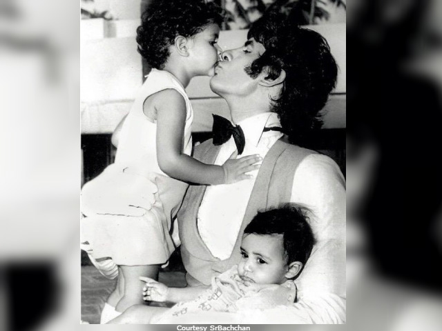 Amitabh Bachchan Delights With Throwback Pic Of Shweta Bachchan Nanda And Abhishek Bachchan