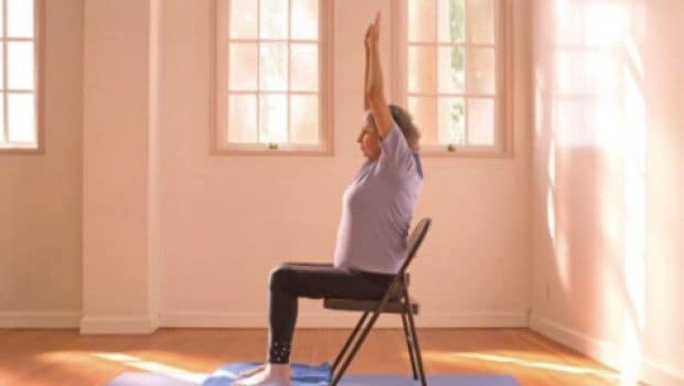 5 Easy Chair Yoga Poses You Can Do Anywhere - NDTV Food