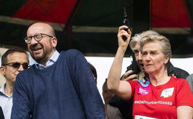 Belgian Prime Minister Charles Michel Deafened By Royal Starting Gun