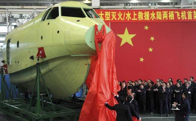 China-Built Amphibious Aircraft Takes Maiden Ground Test: State Media