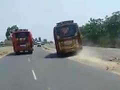Video Of Buses Racing In Tamil Nadu Goes Viral, One Crossed To The Wrong Side