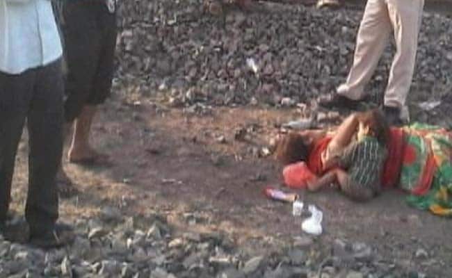 Mother Dead By Tracks In Madhya Pradeshs Damoh Wailing Infant Tries