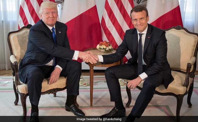 The Reason Behind Macrons Firm Handshake With Trump Revealed He Was Warned 6327