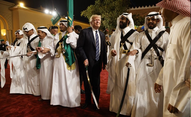 Trump Swings To Saudi Sword Dance, Smile On Face, On First Foreign Trip