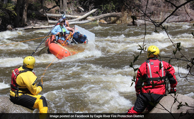 'Don't Let Go!' Dramatic Rescue Of Stranded Rafters Caught On Camera