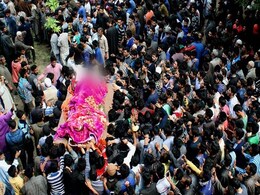Thousands At Terrorist's Funeral In Kashmir, Just Family For Cop He Shot Thousands At Terrorist's Funeral In Kashmir, Just Family For Cop He Shot