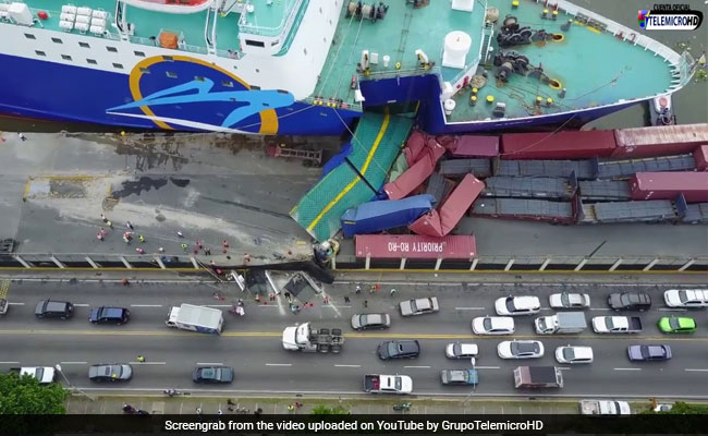 Caught On Camera: 630-Foot Ferry Crashes Into Dock