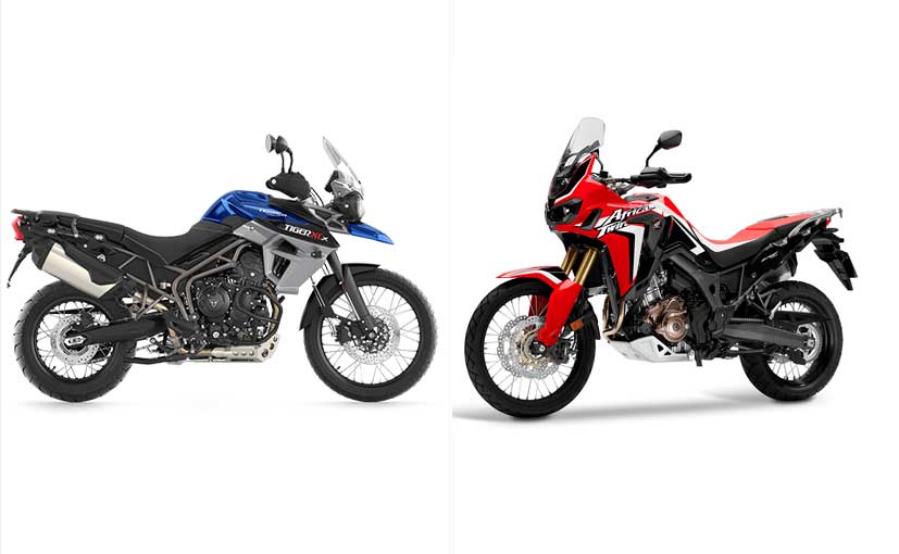 Honda Africa Twin Vs Triumph Tiger 800 XCx Specifications Comparison