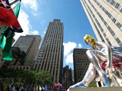 Giant Blonde Inflatable Ballerina Marvels Onlookers In New York