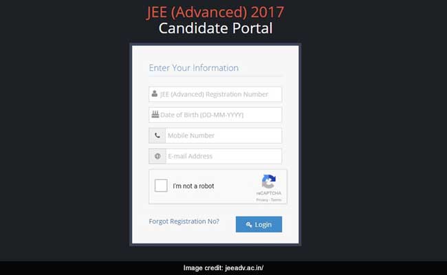 JEE Advanced 2017: ORS Online Display From 5 Pm Today At Jeeadv.ac.in