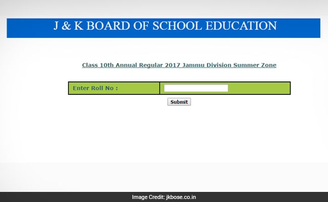 Jkbose 10th Result 2024 Check Jk Board Class 10 Softh