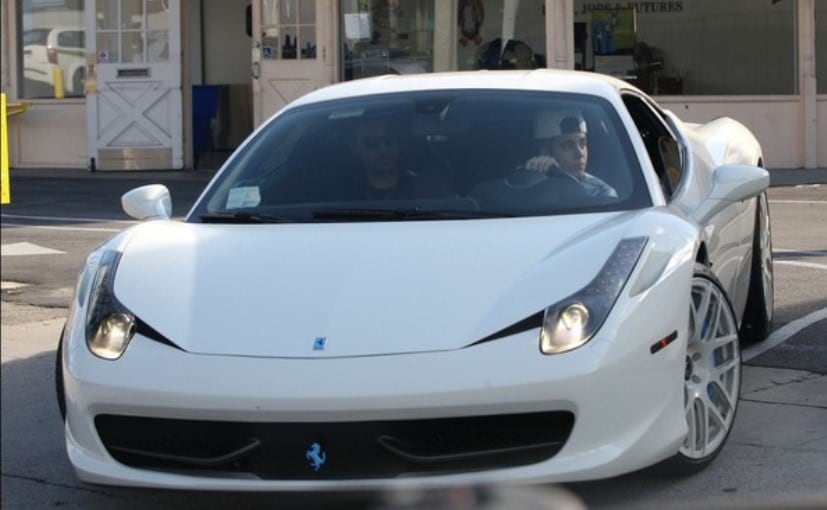 justin biebers customised ferrari 458 italia